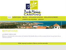 Tablet Screenshot of campingpuntamarina.com